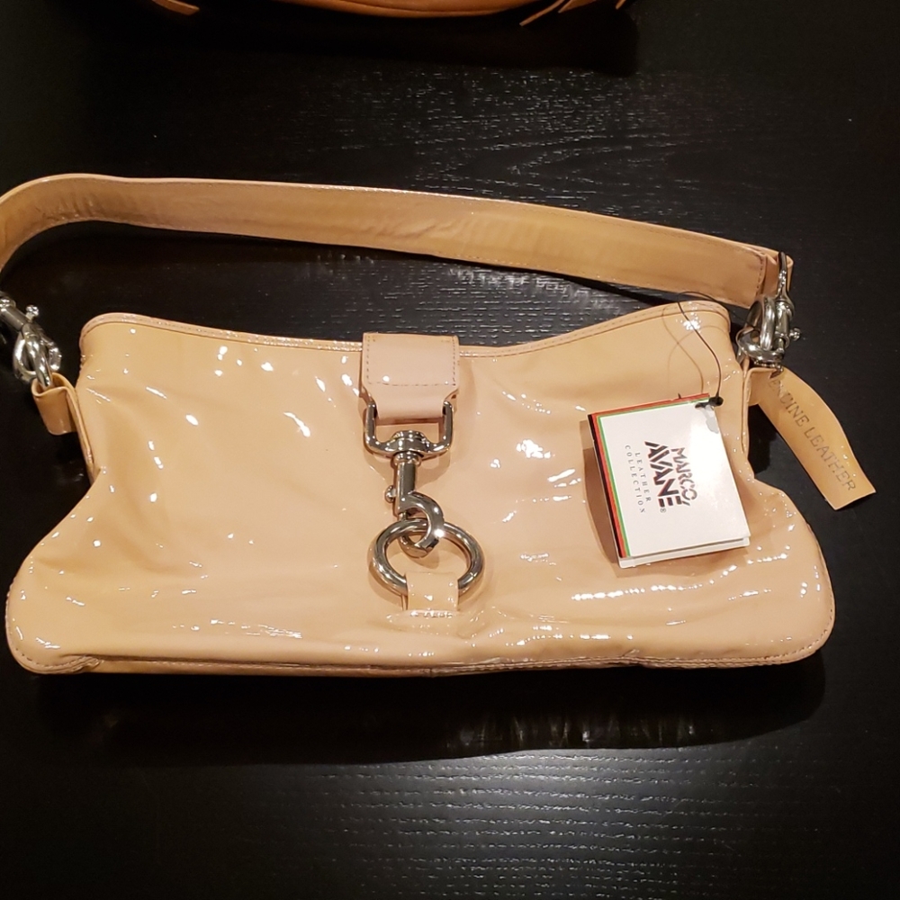 NWOT! Pink patent leather shoulder bag